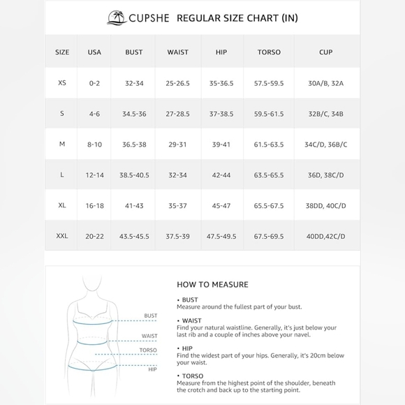 Cupshe Women Swimsuit One Piece Squre Neck Spaghetti Strap Adjustable XS - Picture 9 of 9